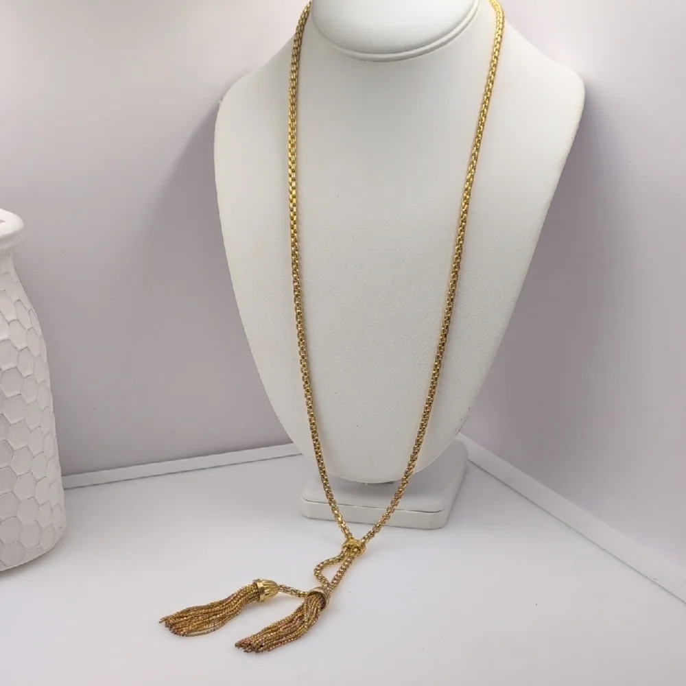 J. Crew Gold Tassel Necklace L15